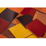 Caramelo - Patchwork aus einfarbigen Fliesen - 90 Stück, 1 m2