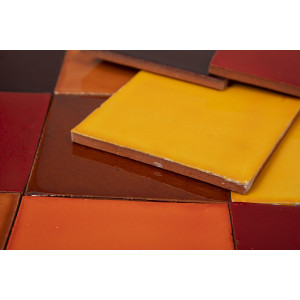 Caramelo - Patchwork aus einfarbigen Fliesen - 90 Stück, 1 m2