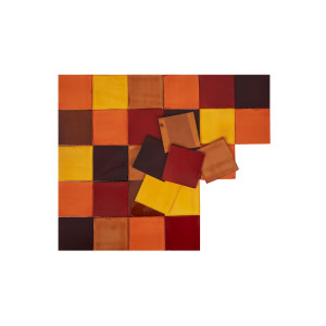 Caramelo - Patchwork aus einfarbigen Fliesen - 90 Stück, 1 m2