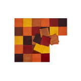 Caramelo - Patchwork aus einfarbigen Fliesen - 90 Stück, 1 m2