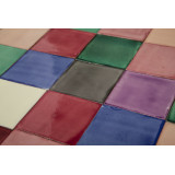 Ciruela - Patchwork aus einfarbigen Fliesen - 90 Stück. 1 m2