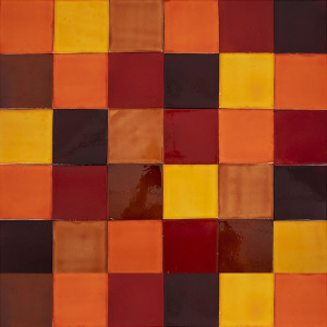 Caramelo - Patchwork aus einfarbigen Fliesen - 90 Stück, 1 m2