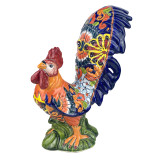 Gallo Abanico - Keramikfigur eines Hahns