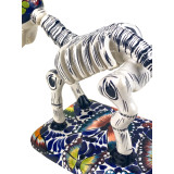 Burro y huesos - Keramik Esel-Figur aus Mexiko