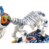 Burro y huesos - Keramik Esel-Figur aus Mexiko