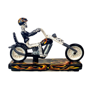 Motociclista - Figur eines Motorradfahrers auf Harley