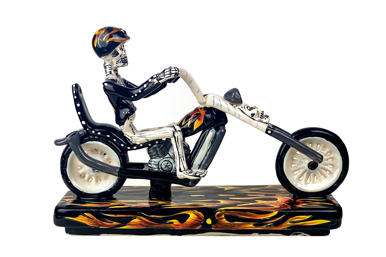 Motociclista - Figur eines Motorradfahrers auf Harley