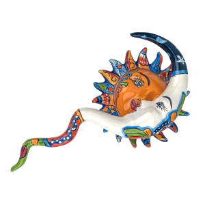 Sol Eclipso - Figur Sonne und Mond aus Mexiko