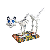Gato y huesos grande - Mexikanische Katze von La Catrina