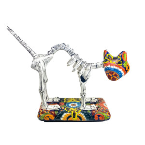 Gato y huesos grande - Mexikanische Katze von La Catrina