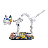 Gato y huesos grande - Mexikanische Katze von La Catrina