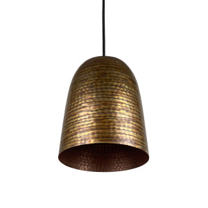 Aliso Fire - längliche Kupferlampe aus Mexiko