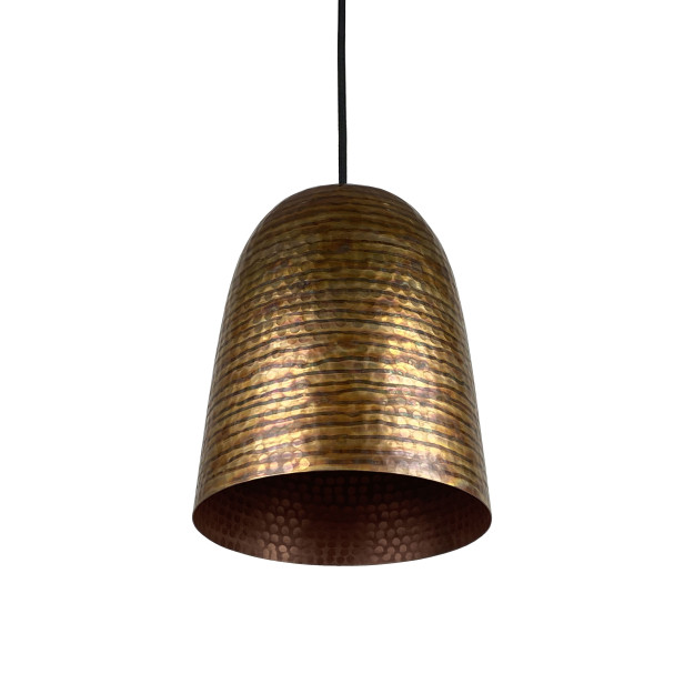 Aliso Fire - längliche Kupferlampe aus Mexiko