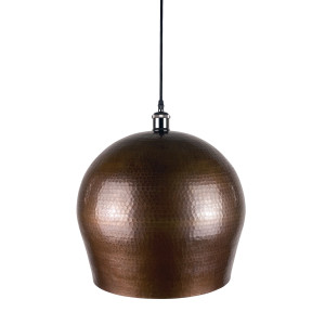 Cebolla - patinierte mexikanische Lampe - reines Kupfer