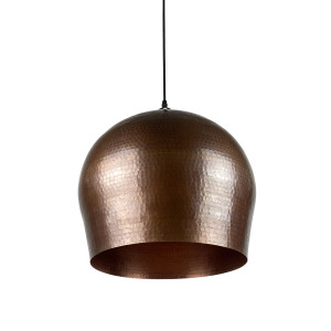 Cebolla - patinierte mexikanische Lampe - reines Kupfer