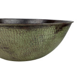 Tazón Verde - Handgeschmiedete Kupferspüle mit Patina
