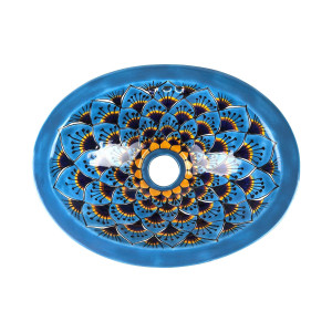 Aqua Azul Mini - ovales, eingelassenes Waschbecken