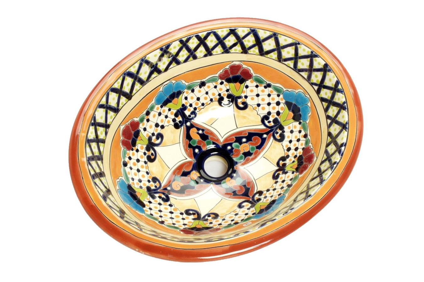 Lucrecia - Mexikanisches Einbauwaschbecken Talavera