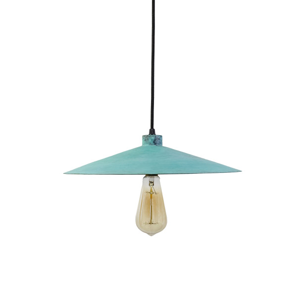 Zanahoria grün - Lampe aus Mexiko - reines Kupfer