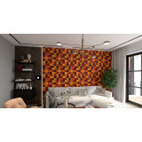 Caramelo - Patchwork aus einfarbigen Fliesen - 90 Stück, 1 m2