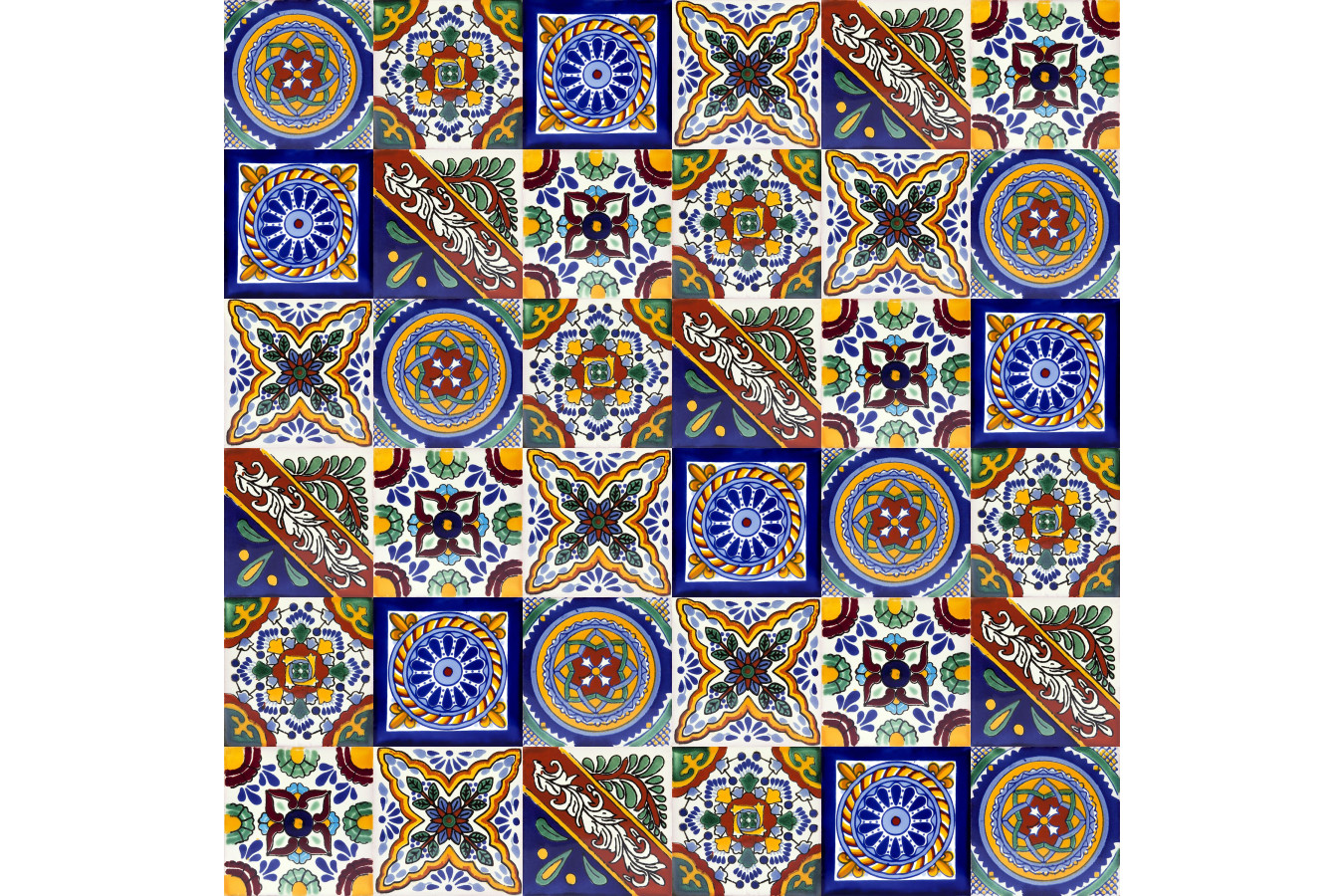 Ramon - Mexiko Fliesen Talavera Patchwork
