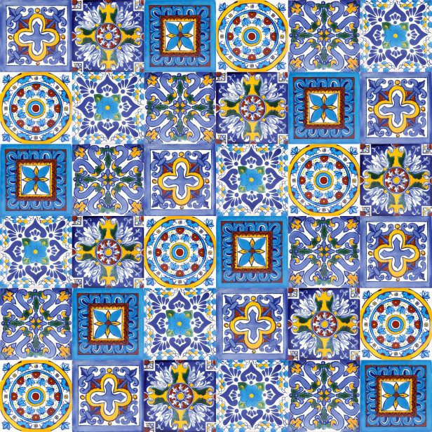 Armando - Mexikanische Keramik Fliesen - Patchwork
