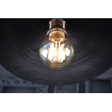 Zanahoria black - Lampe aus Mexiko - reines Kupfer
