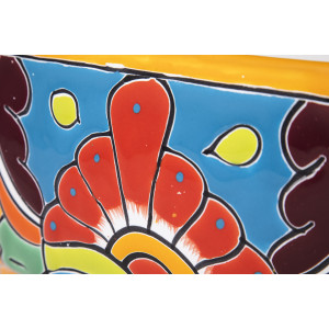 Canoa - länglicher Blumentopf aus Keramik