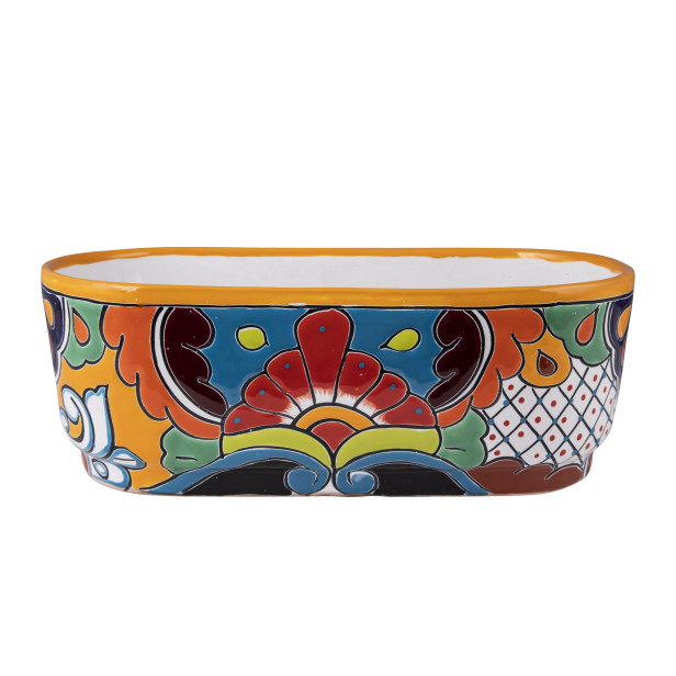 Canoa - länglicher Blumentopf aus Keramik