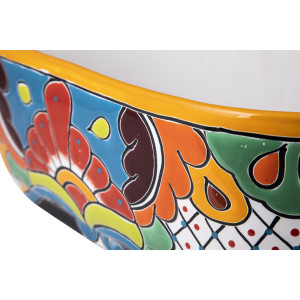 Canoa - länglicher Blumentopf aus Keramik