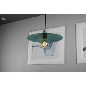 Zanahoria grün - Lampe aus Mexiko - reines Kupfer