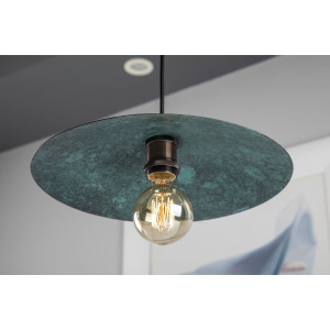 Zanahoria jade - Lampe aus Mexiko - reines Kupfer
