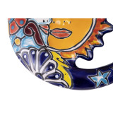 Keramische Dekoration - mexikanische Ellipse - 21 cm