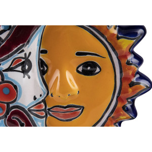 Keramische Dekoration - mexikanische Ellipse - 21 cm