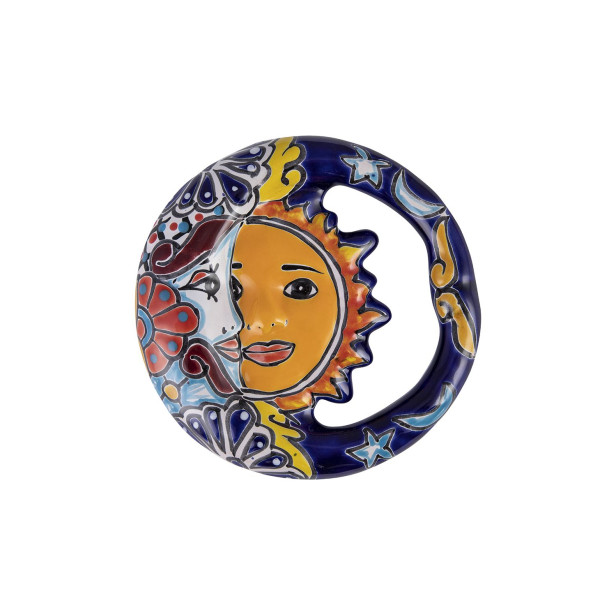 Keramische Dekoration - mexikanische Ellipse - 21 cm