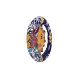 Keramische Dekoration - mexikanische Ellipse - 21 cm