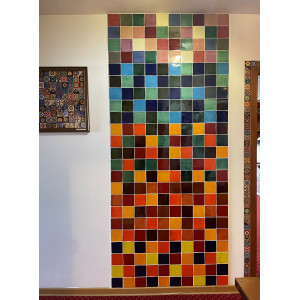 Borgońa - patchwork aus einfarbigen Fliesen - 90 Stück, 1 m2