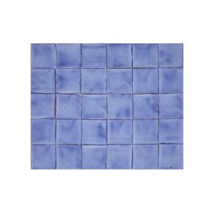 Azul Mezclilla Delgado - Talavera einfarbige Fliesen - 90 Stück