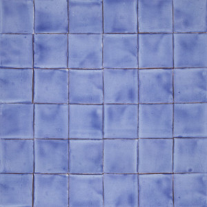 Azul Mezclilla Delgado - Talavera einfarbige Fliesen - 90 Stück