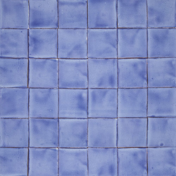 Azul Mezclilla Delgado - Talavera einfarbige Fliesen - 90 Stück