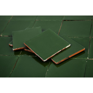 Verde Esmeralda - dunkelgrün mexikanische Fliesen