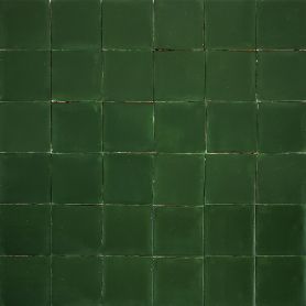 Verde Esmeralda - Dunkelgrün mexikanische Fliesen - 90 Stück