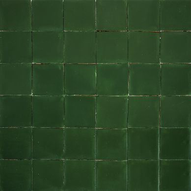 Verde Esmeralda - dunkelgrün mexikanische Fliesen - 90 Stück
