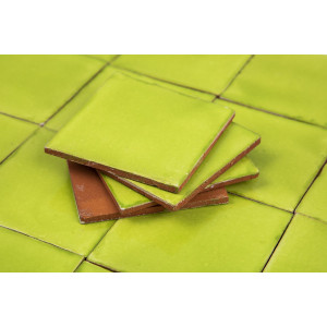 Verde Lima Deslavado - Talavera einfarbige Fliesen