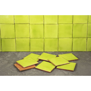 Verde Lima Deslavado - Talavera einfarbige Fliesen