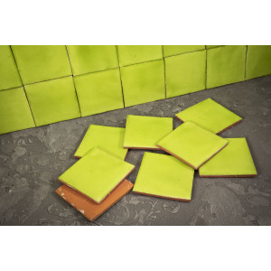 Verde Lima Deslavado - Talavera einfarbige Fliesen