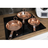 Kupferpfannen set aus Mexiko