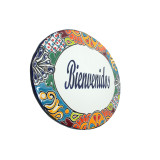 Handbemalte Keramik-Plakette - Türschild