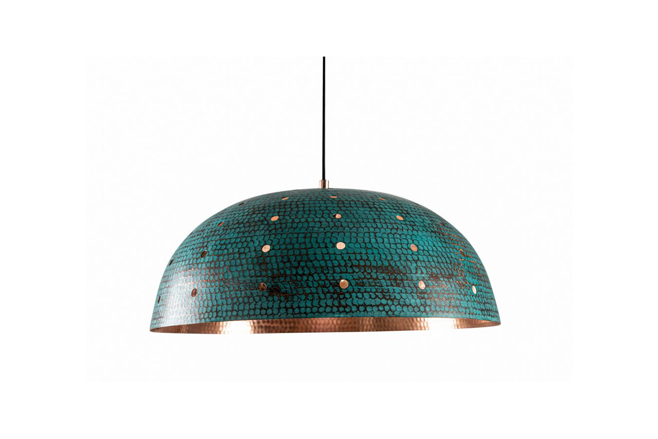 Sandia Agujero Verde - Kupfer Lampe mit Patina überzogen