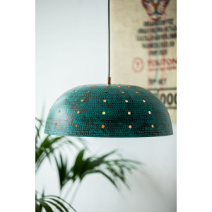Sandia Agujero Verde - Kupfer Lampe mit Patina überzogen